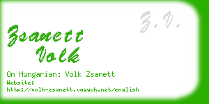 zsanett volk business card